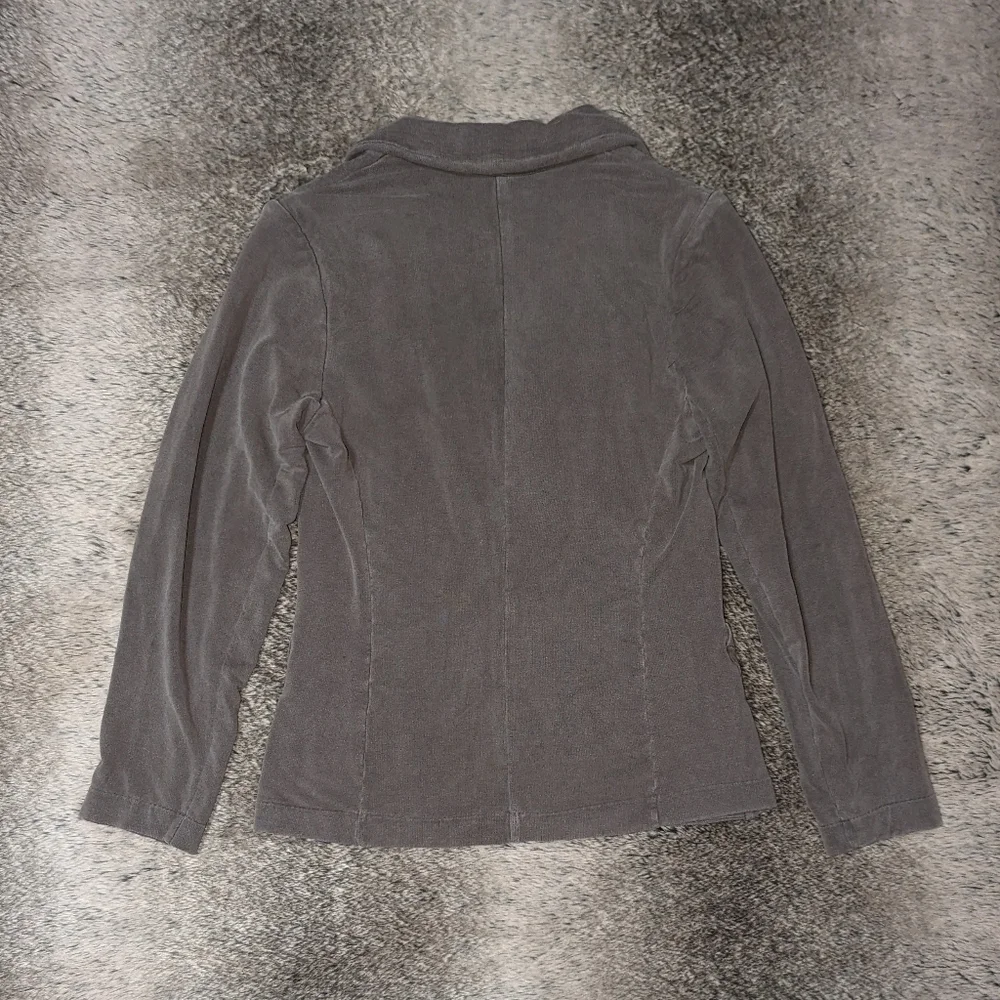 Majestic Filatures One Button Cardigan Blazer Grey Women's Medium